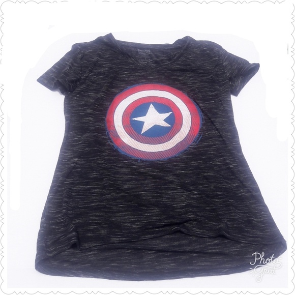 2x$18 Marvel Captain Shield America T Jr L NWOT - Picture 5 of 8